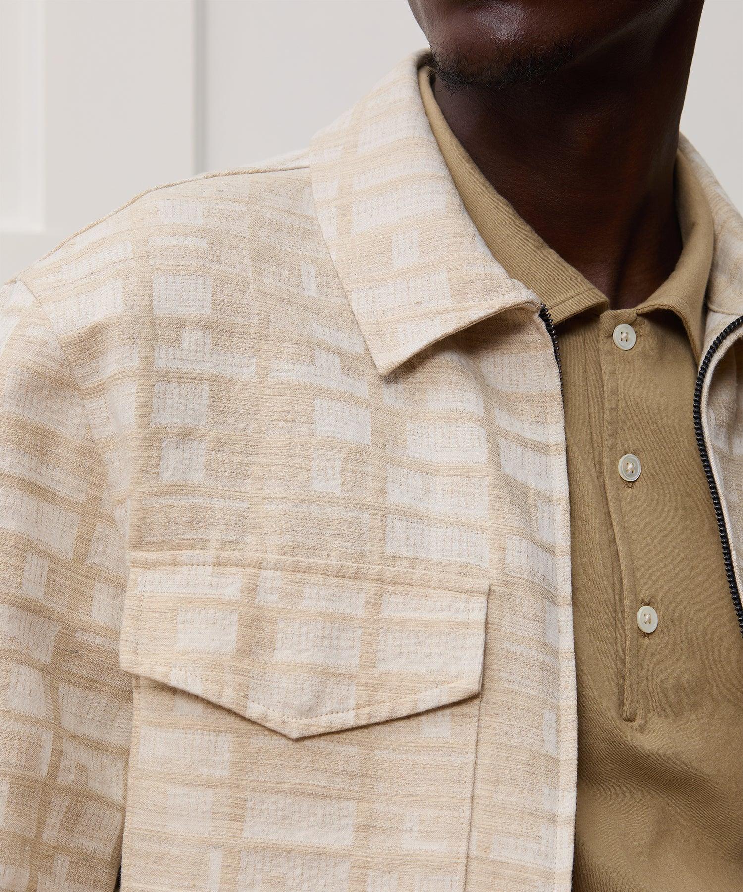Textured Linen-Cotton Station Jacket Product Image