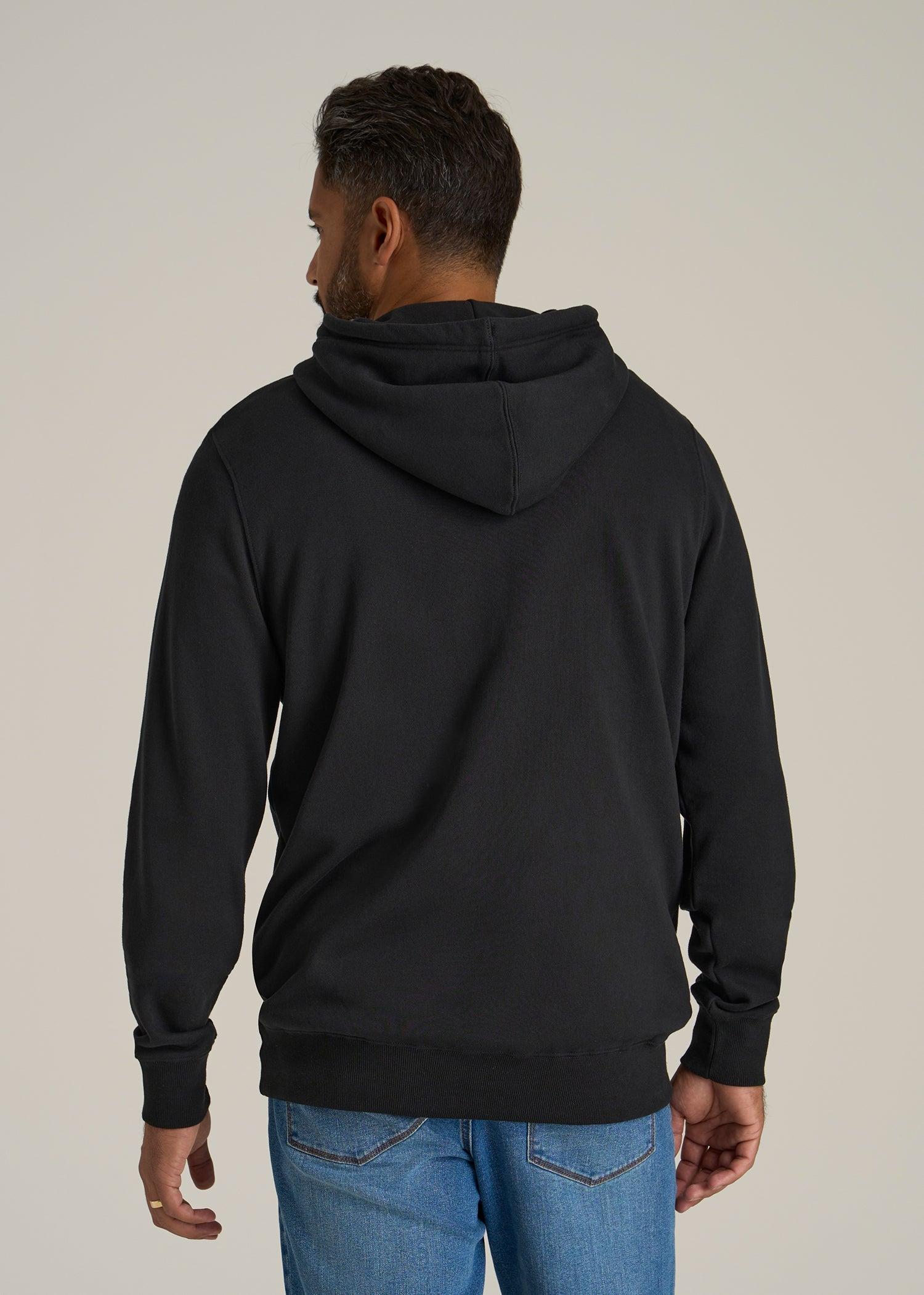 Regular Corporate Logo Hoodie for Men in Black Male Product Image