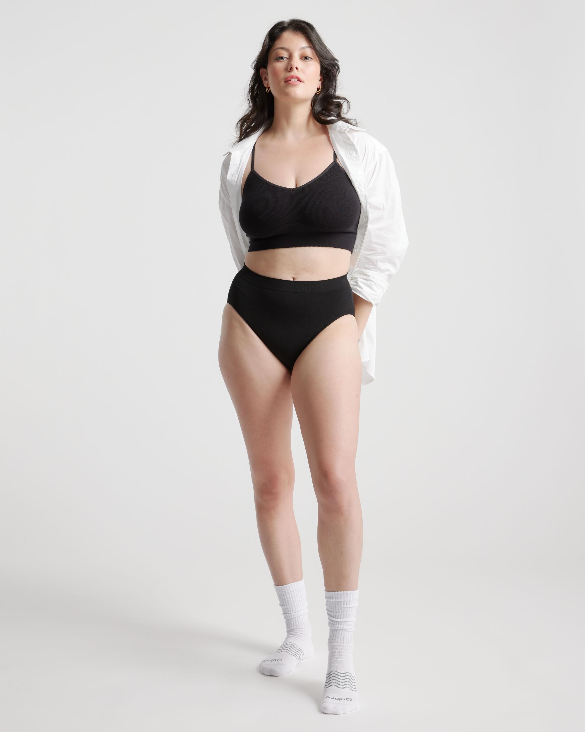 Quince | Women's Smoothing Comfort High-Waisted Brief Nylon/Spandex Product Image