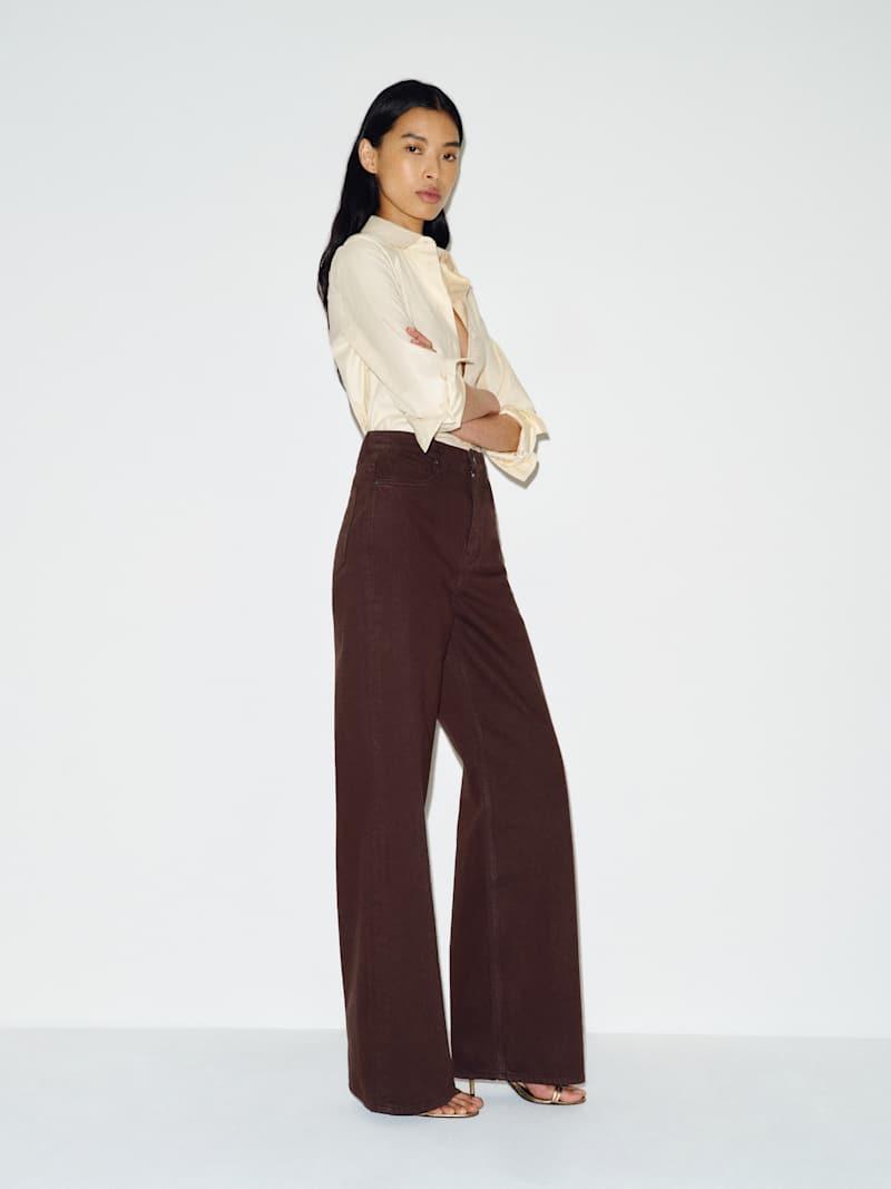 Cary High Rise Slouchy Wide Leg Jeans Product Image