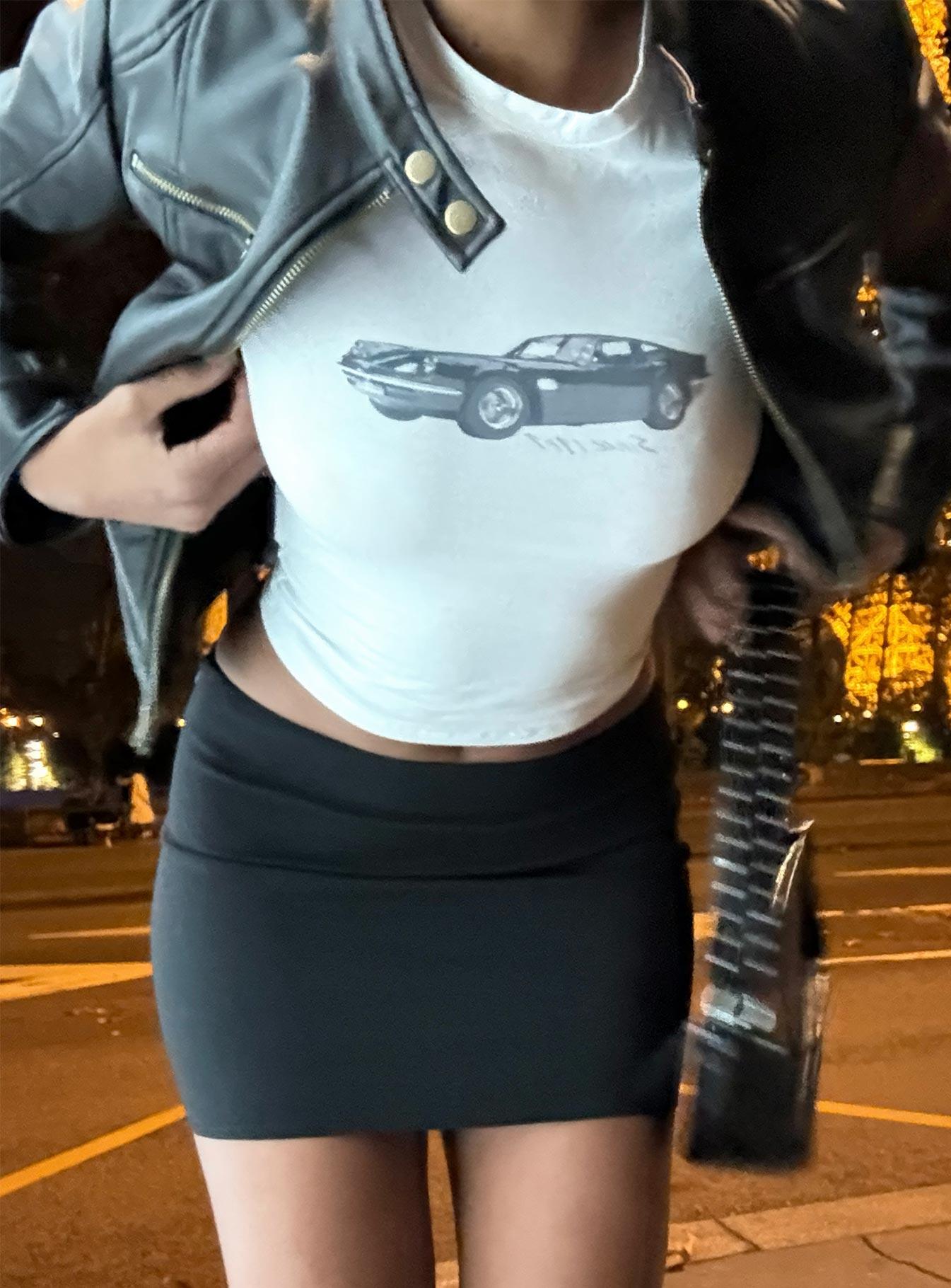 Vintage Car Top White Product Image