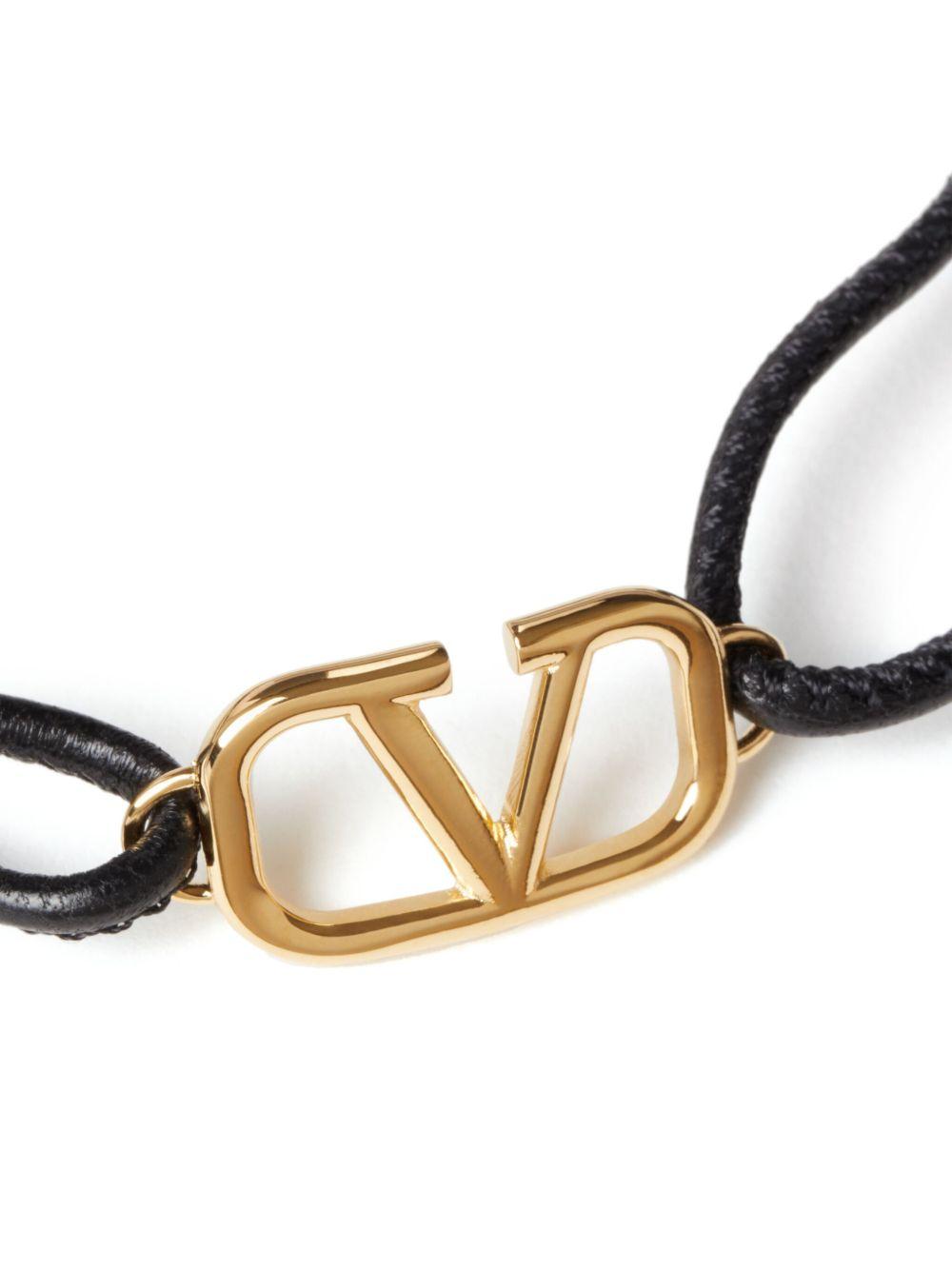 VLogo Signature leather bracelet Product Image