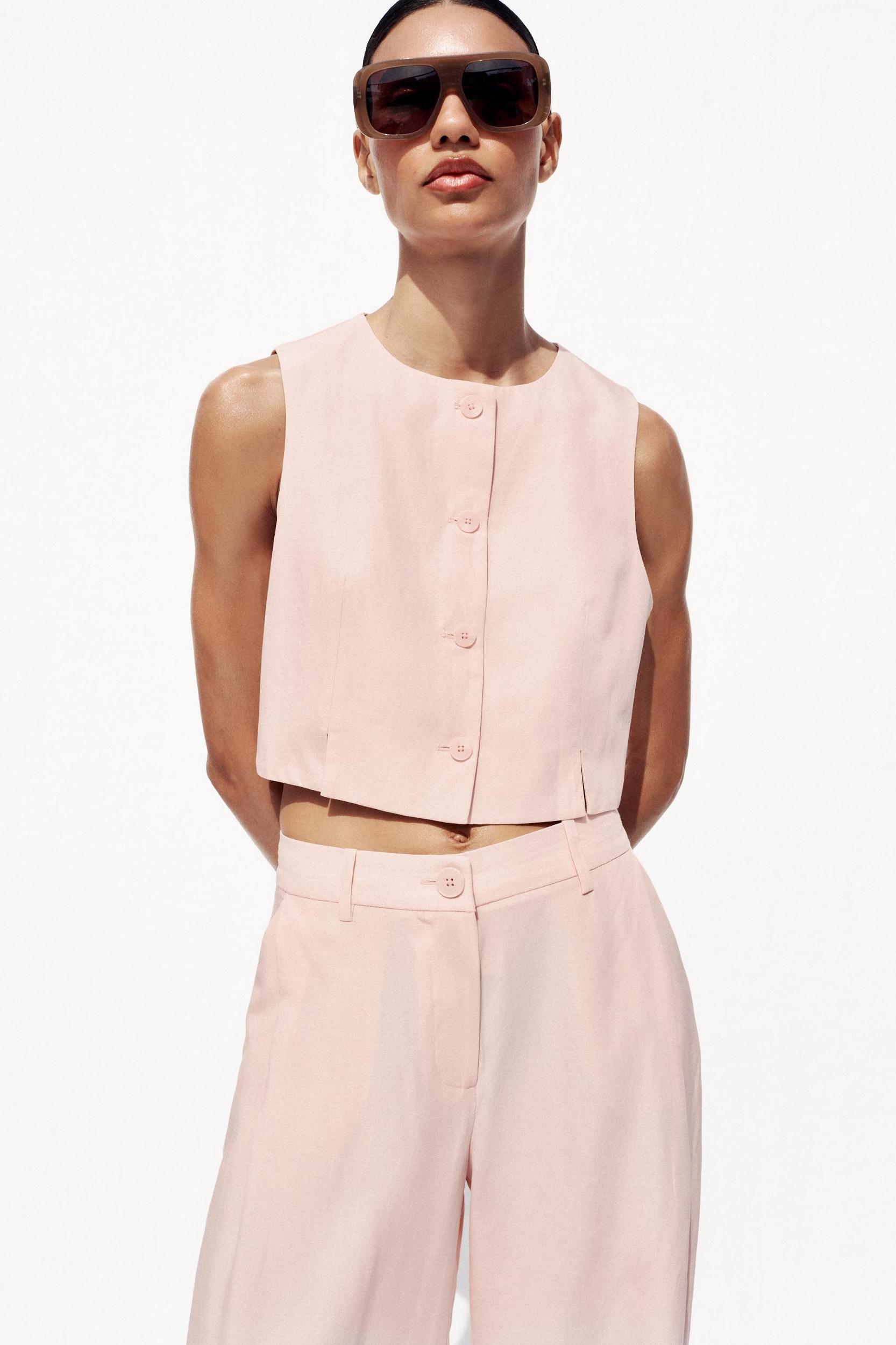 PLEATED WIDE LEG PANTS Product Image