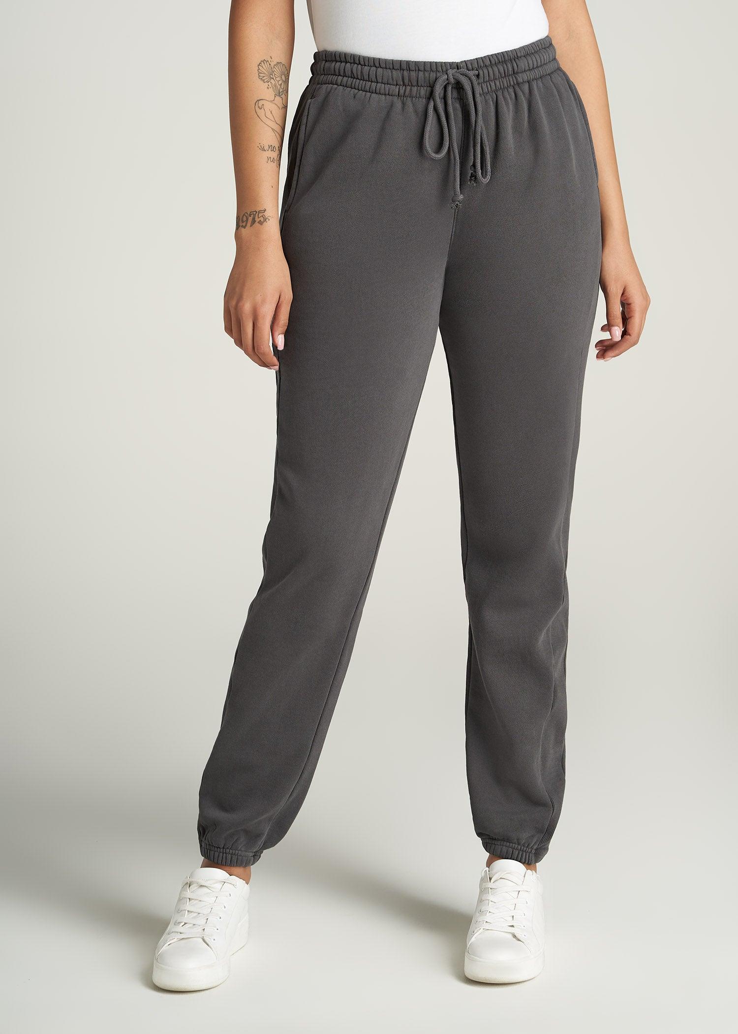 Wearever Fleece Regular Fit Sweatpants for Tall Women in Charcoal Female Product Image