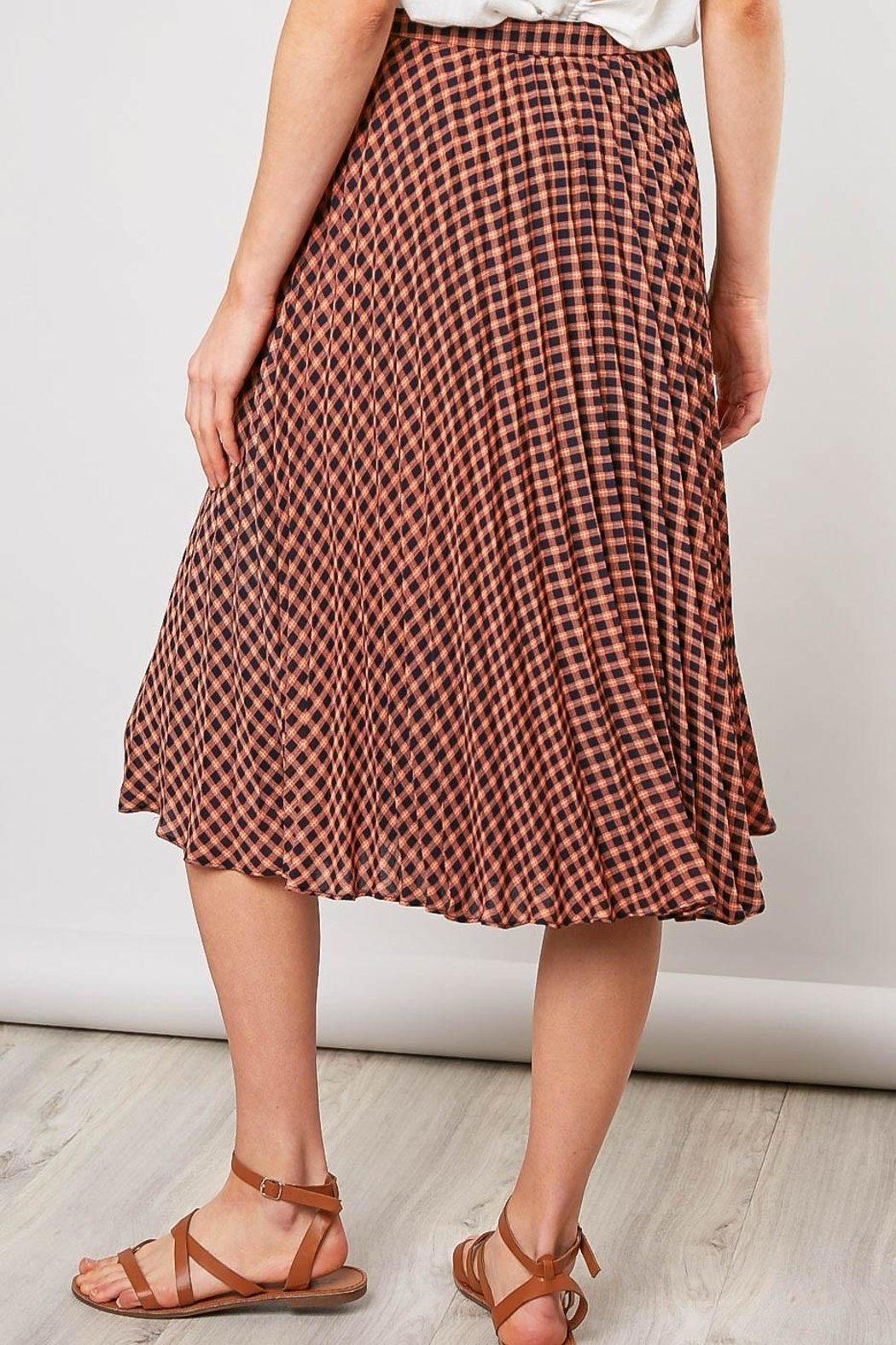 Checker Print Skirt Product Image