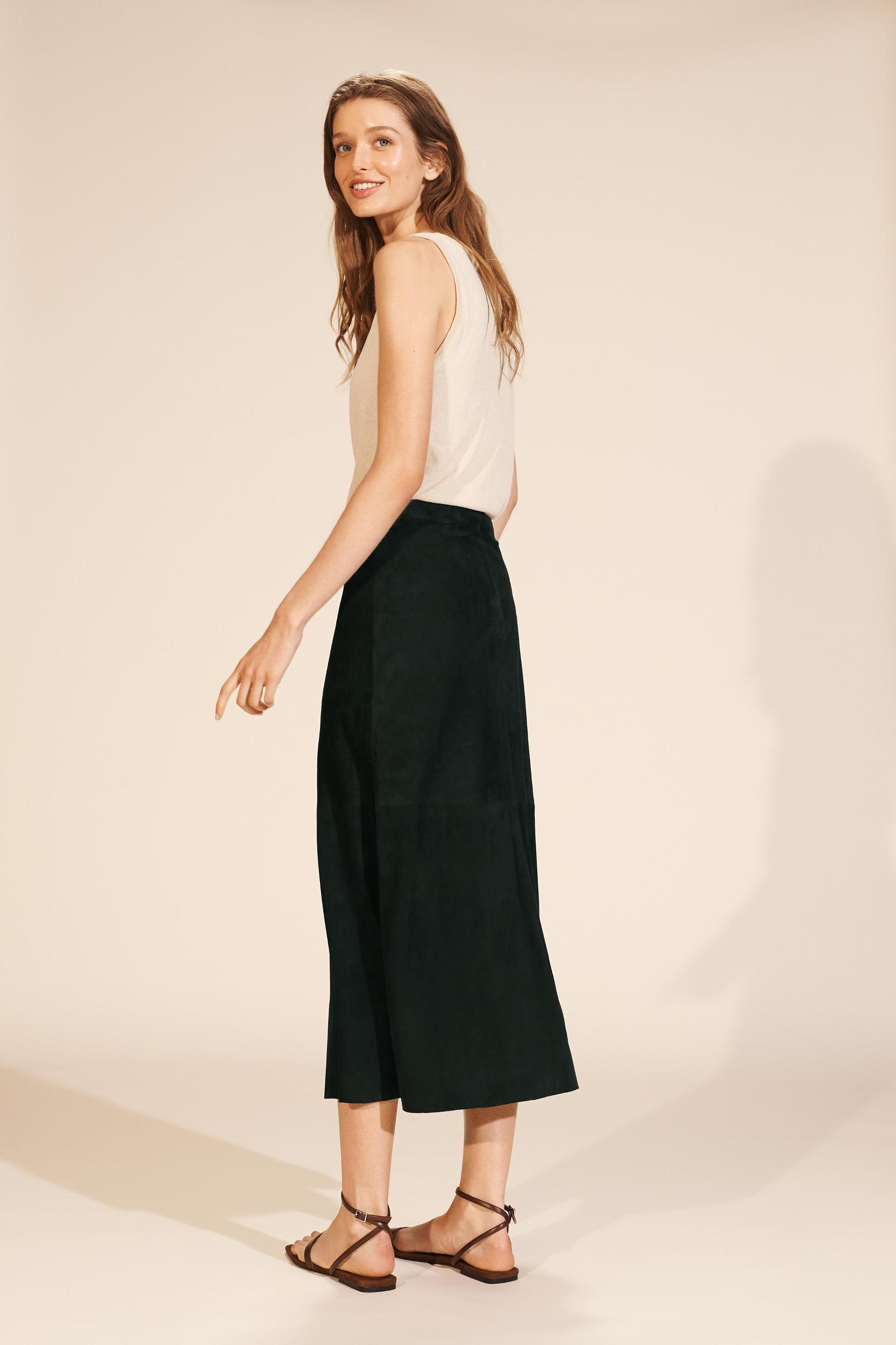 LIMITED EDITION MINIMAL SUEDE SKIRT Product Image
