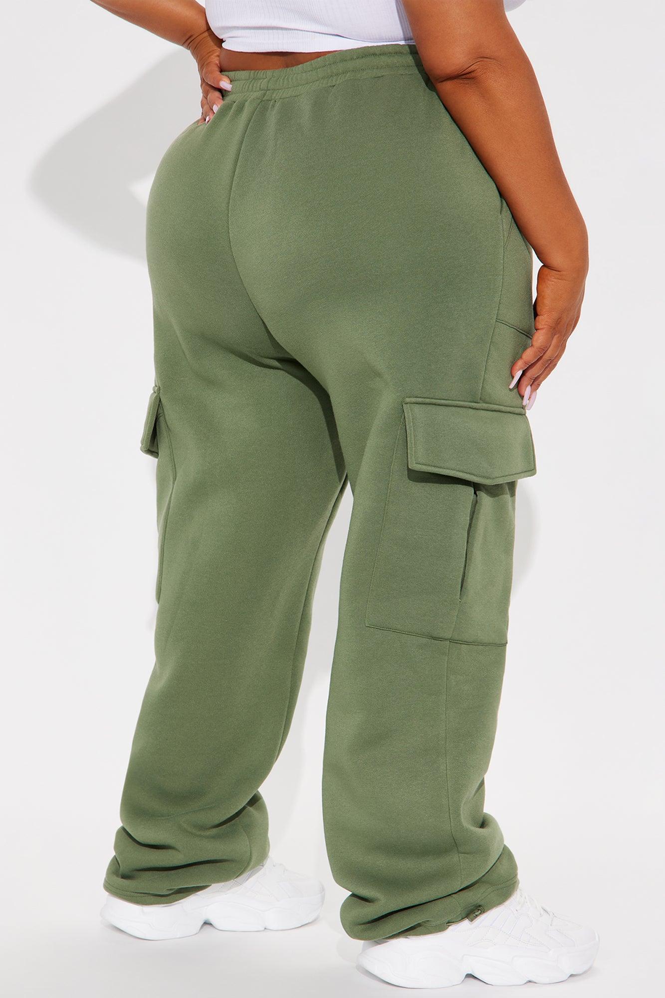 Tessa Fleece Lounge Jogger - Olive Product Image