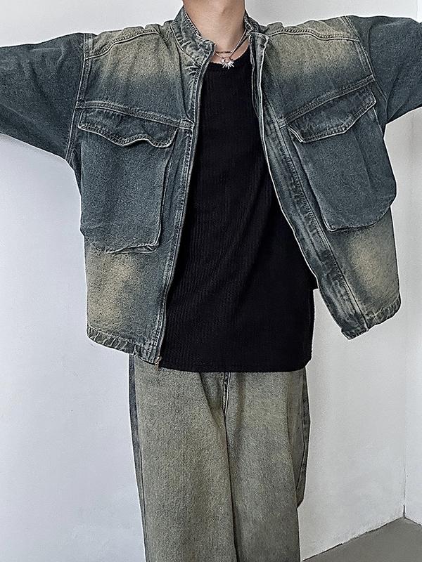 Vintage Big Pocket Zip Up Jacket Product Image