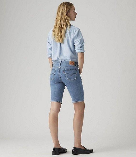 Levi's® Mid-Rise Shaping Bermuda Denim Shorts Product Image