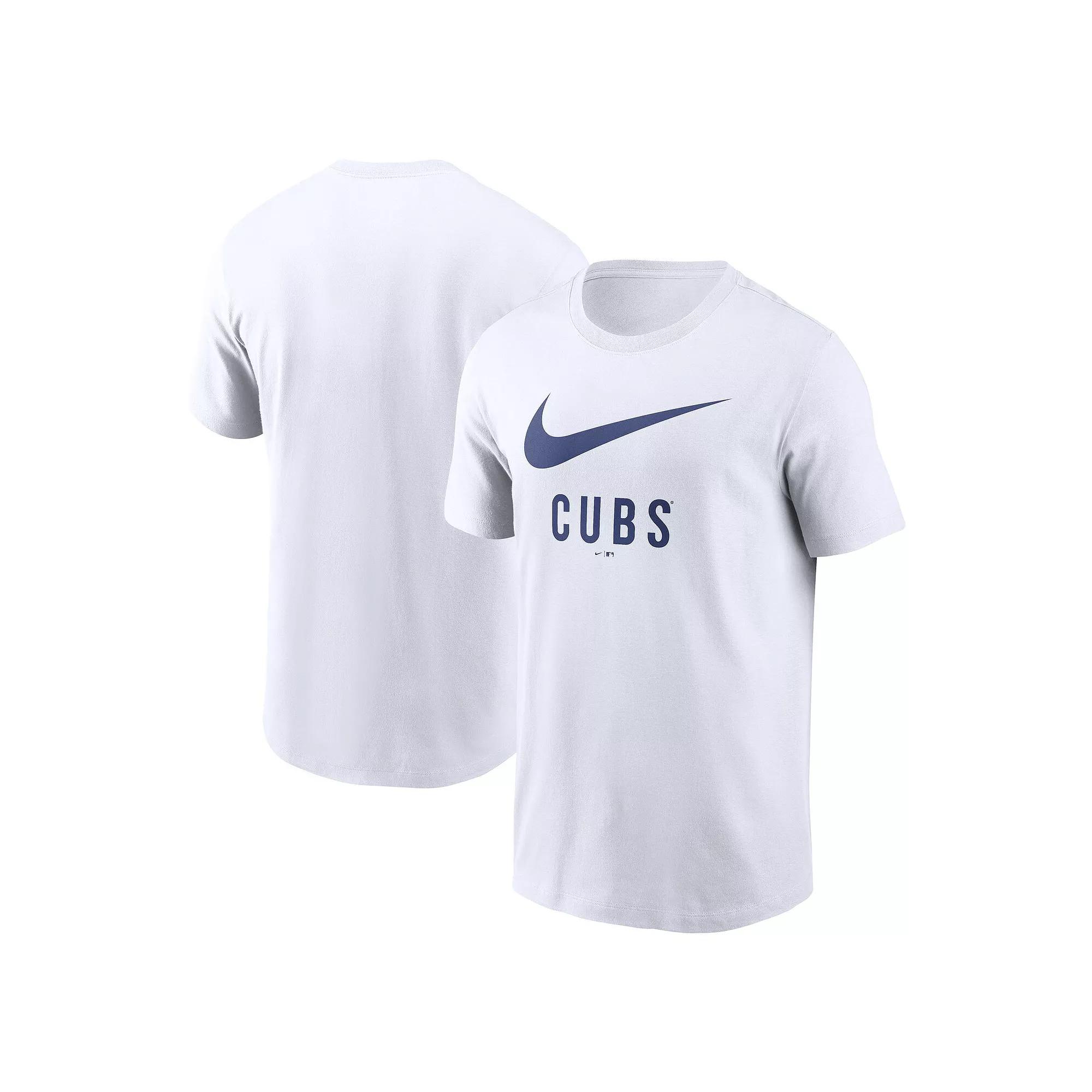Men's Nike White Chicago Cubs Swoosh T-Shirt,  Product Image