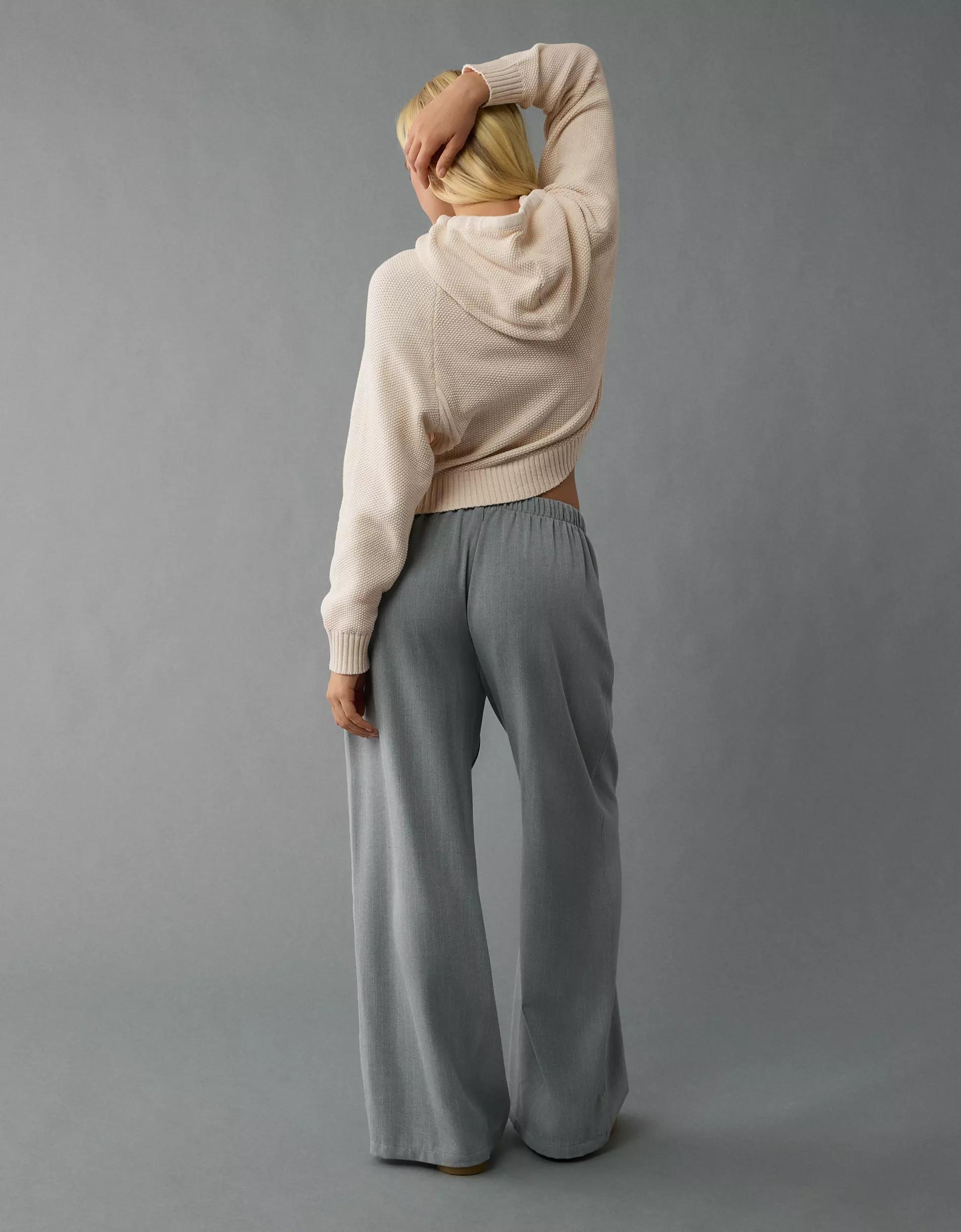 AE Cropped Cotton Hoodie Product Image