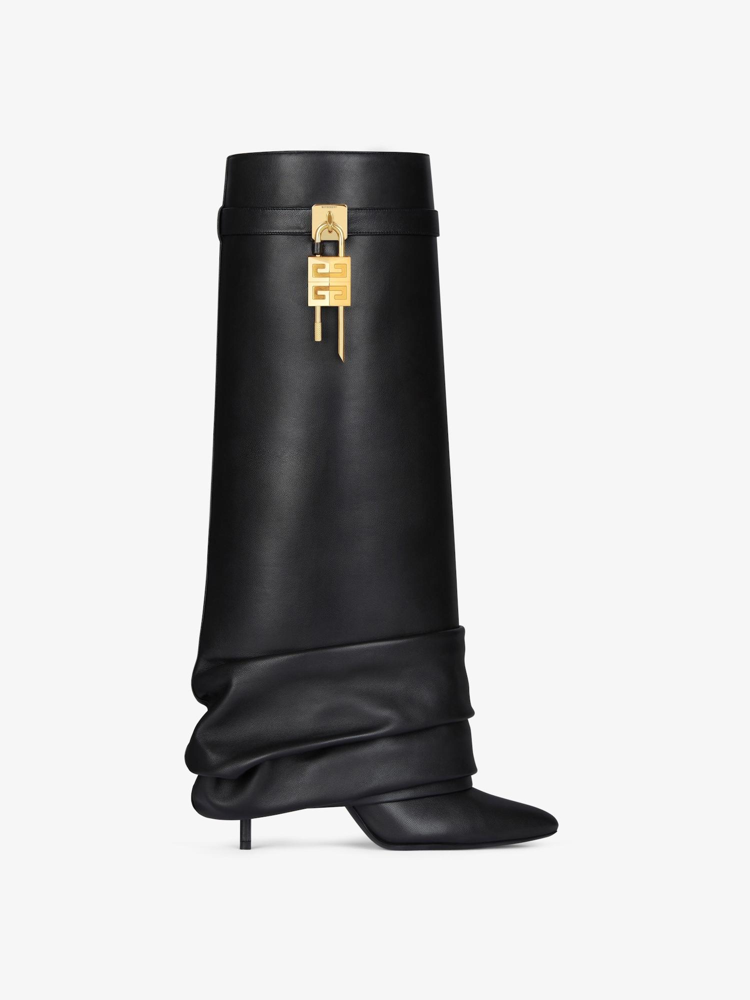 Shark Lock Stiletto boots in nappa leather Product Image