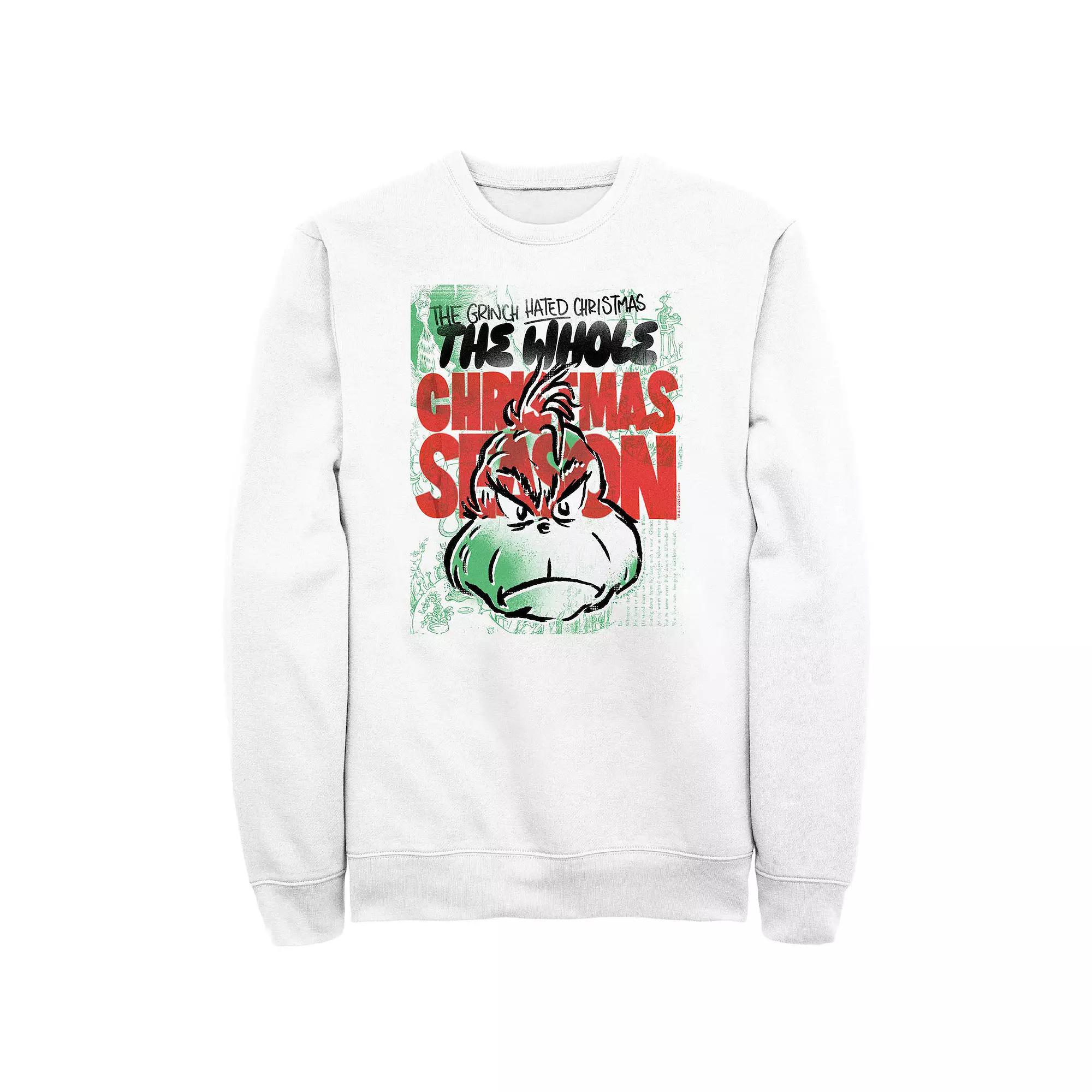 Big & Tall Dr. Seuss Grinch The Whole Christmas Season Graphic Fleece, Men's,  Product Image
