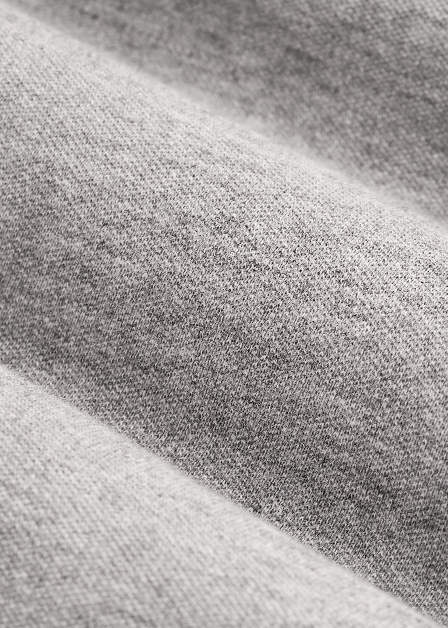 Classic Polo with Embroidered Logo for Tall Men in Heathered Grey Male Product Image