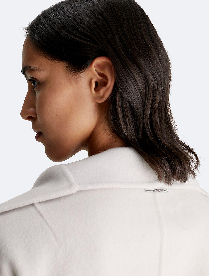 Wool Belted Wrap Coat Product Image