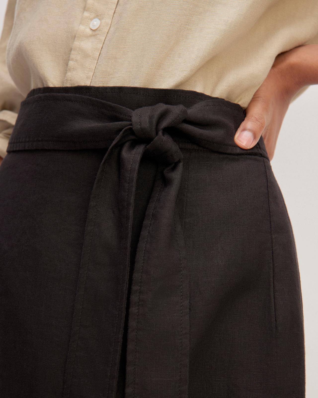 The Linen Wrap Skirt Product Image