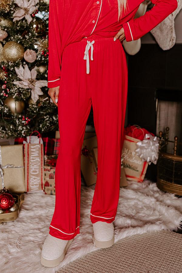 Early Morning Pajama Pants in Red Product Image