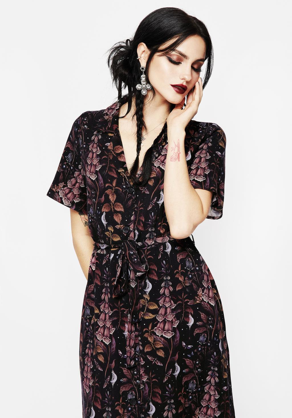 Foxglove Midi Shirt Dress Product Image