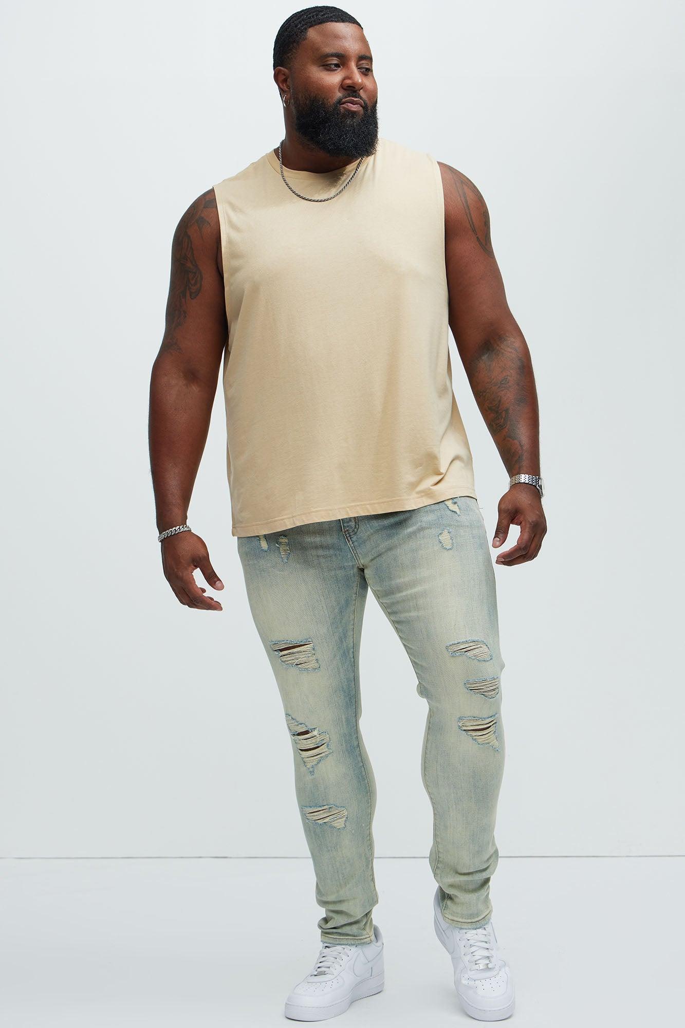 Bet On It Ripped And Repair Skinny Jeans - Medium Wash Product Image