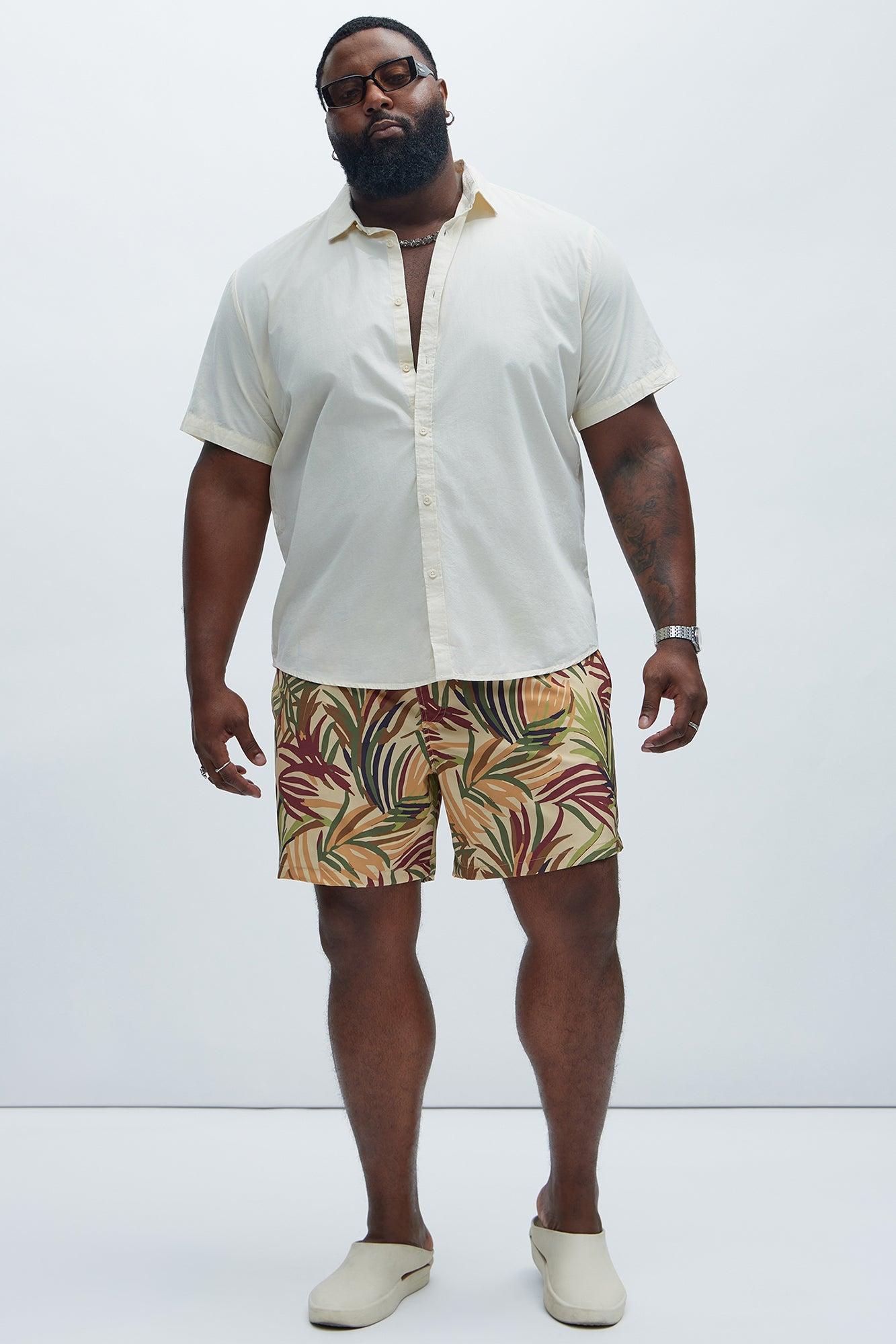 Hyde Foliage Swim Trunks - Green/combo Product Image