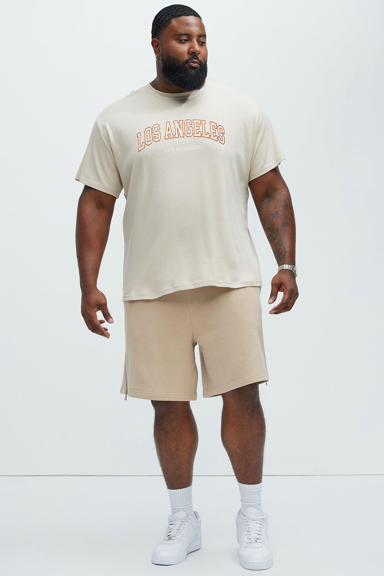 Los Angeles Coordinates Short Sleeve Tee - Sand Product Image