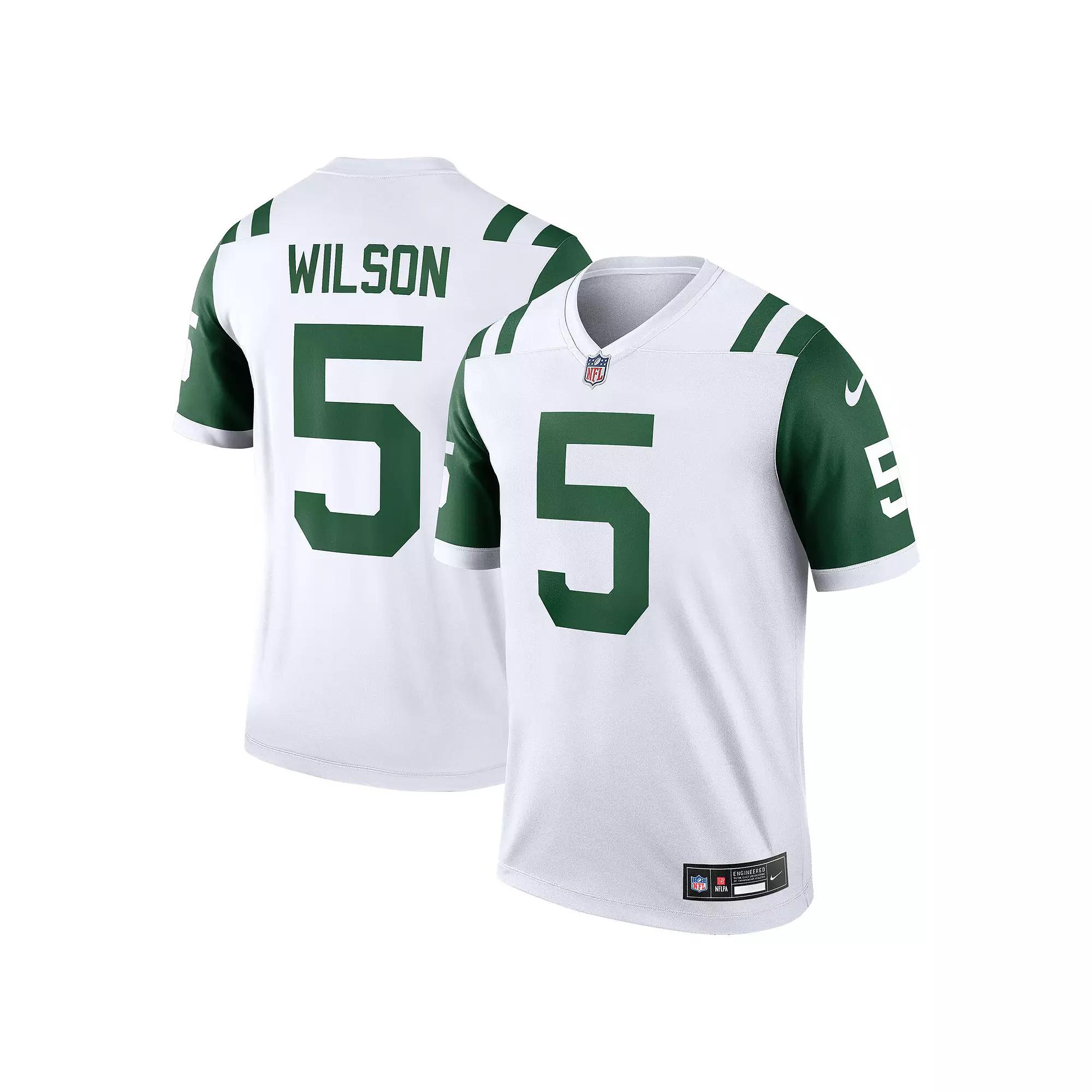 Men's Nike Garrett Wilson White New York Jets Alternate Legend Player Performance Top, Size: Small Product Image