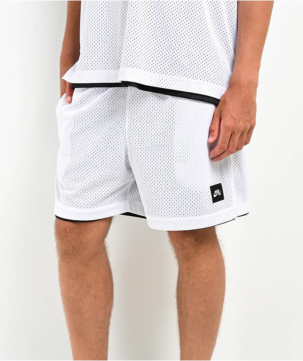 Nike SB Reversible Black & White Basketball Shorts Product Image