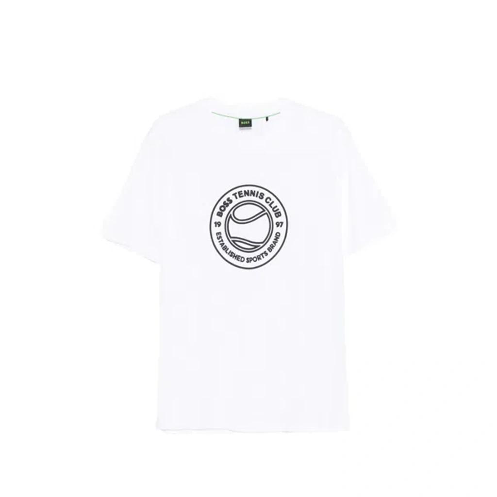 HUGO BOSS Graphic-print T-shirt In White Product Image