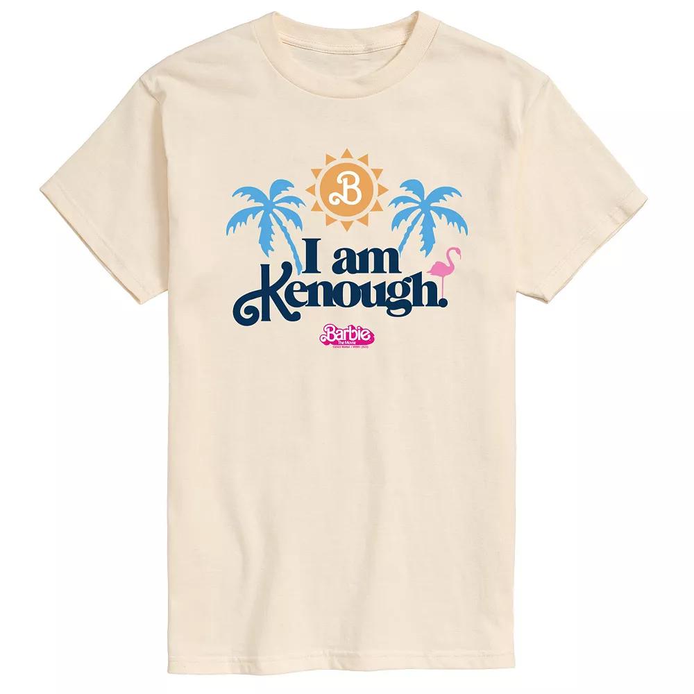 Men's Barbie The Movie I Am Kenough Palm Trees Graphic Tee, Size: XXL, Beige Product Image