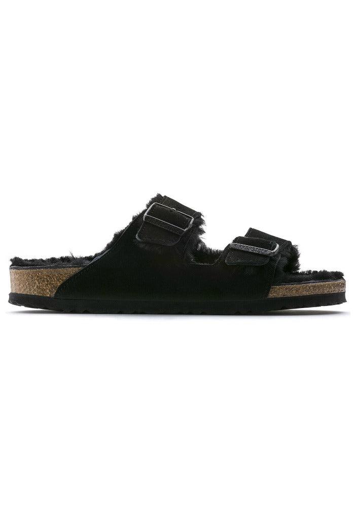 Birkenstock Arizona Shearling in Black Product Image