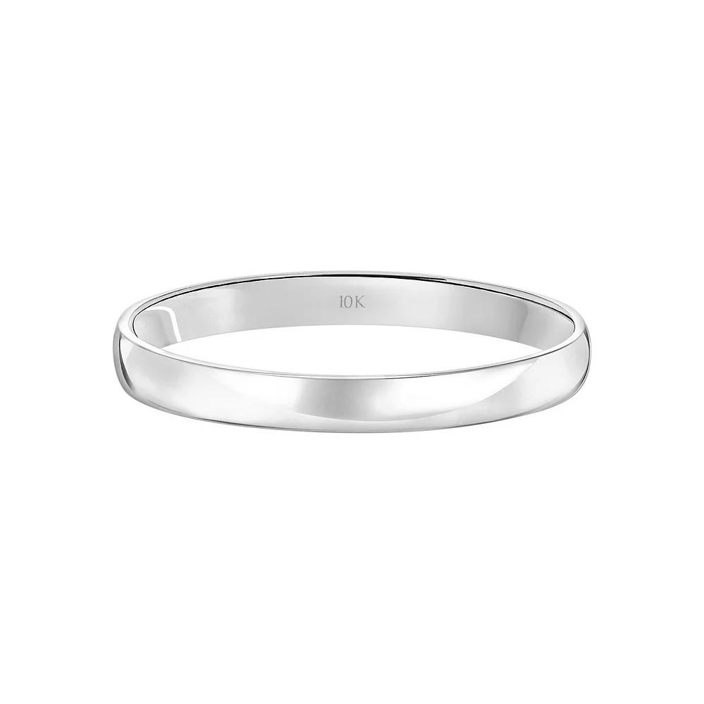Love Always 10k Gold 3 mm Wedding Band, Women's, Size: 7.50, 10k White Gold Product Image