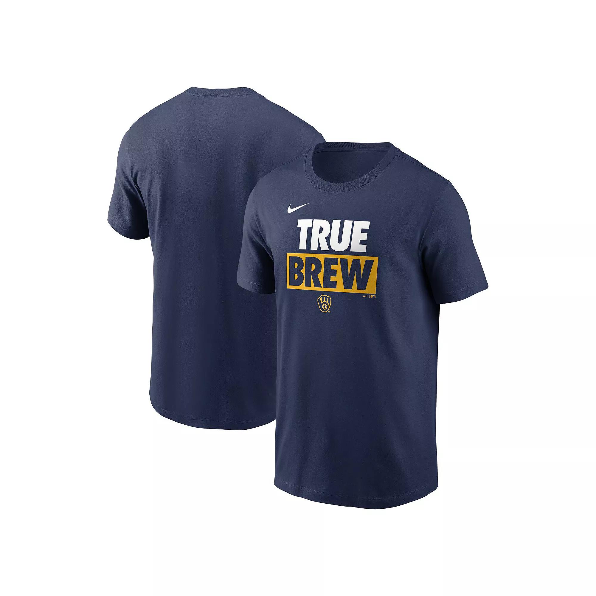 Men's Nike Navy Milwaukee Brewers Rally Rule T-Shirt,  Product Image