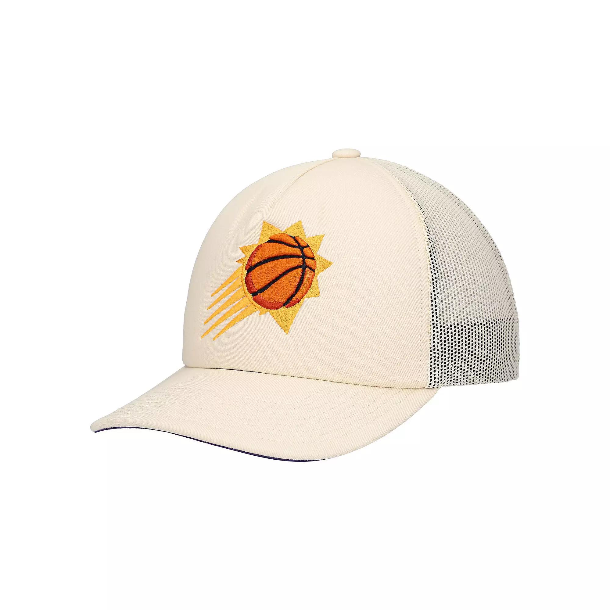Men's Mitchell & Ness Cream Phoenix Suns Trucker Adjustable Hat, Phx Beige Product Image