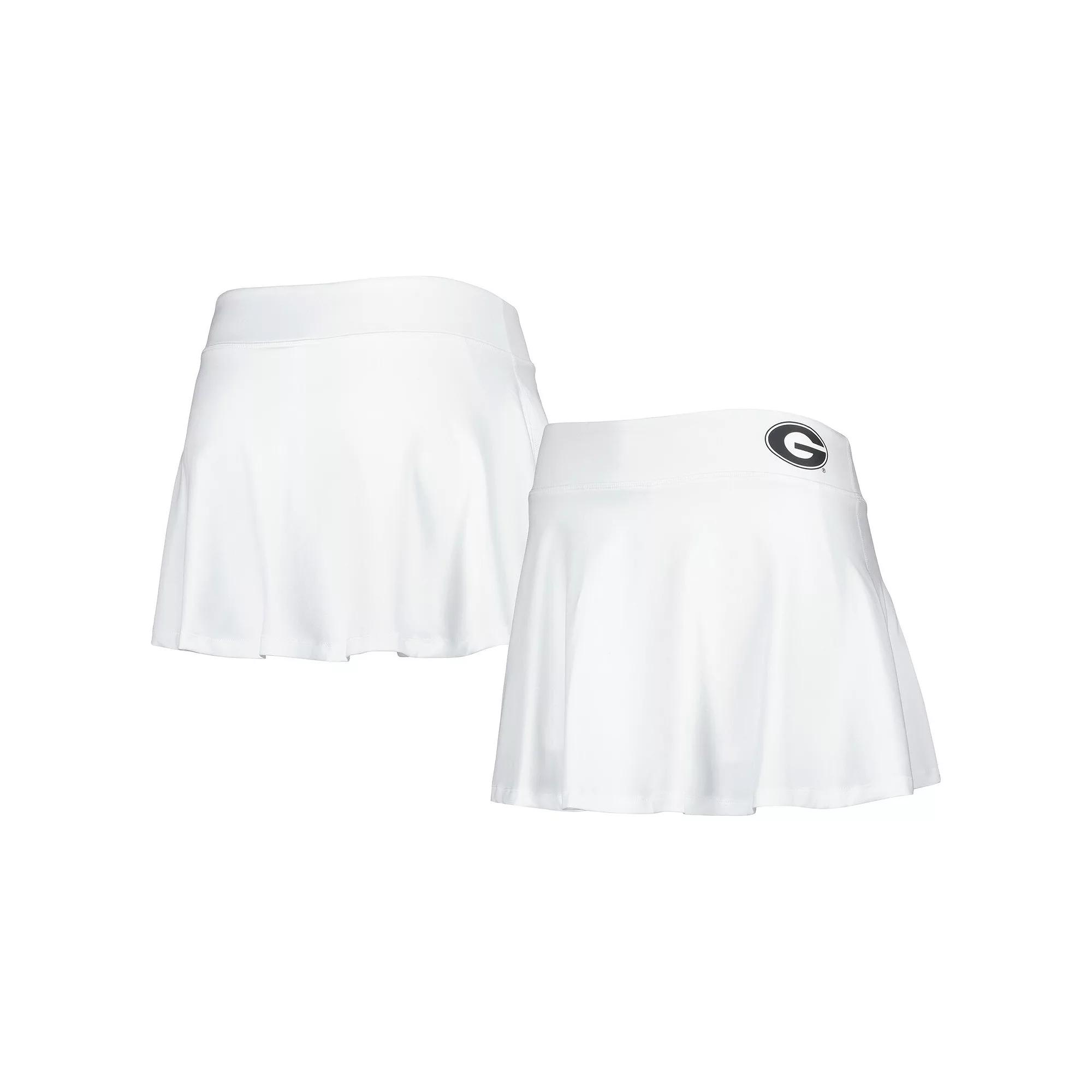 Women's ZooZatz White Georgia Bulldogs Flowy Skort, Size: XS Product Image