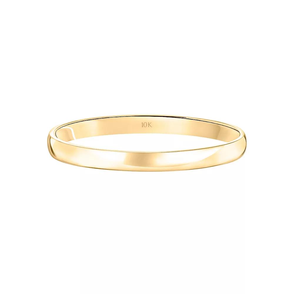 Love Always 10k Gold 2 mm Wedding Band, Women's, Size: 8, 10k Yellow Gold Product Image