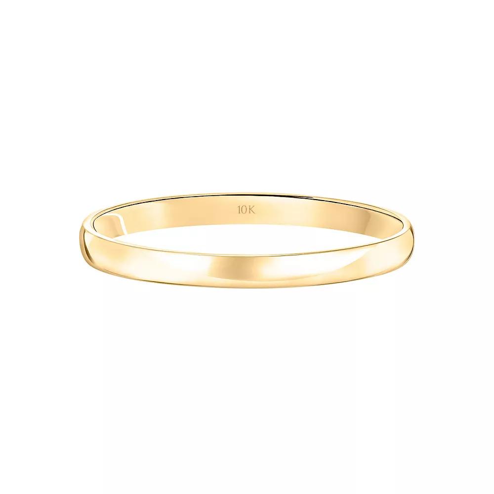 Love Always 10k Gold 2 mm Wedding Band, Women's, Size: 8, 10k Yellow Gold Product Image