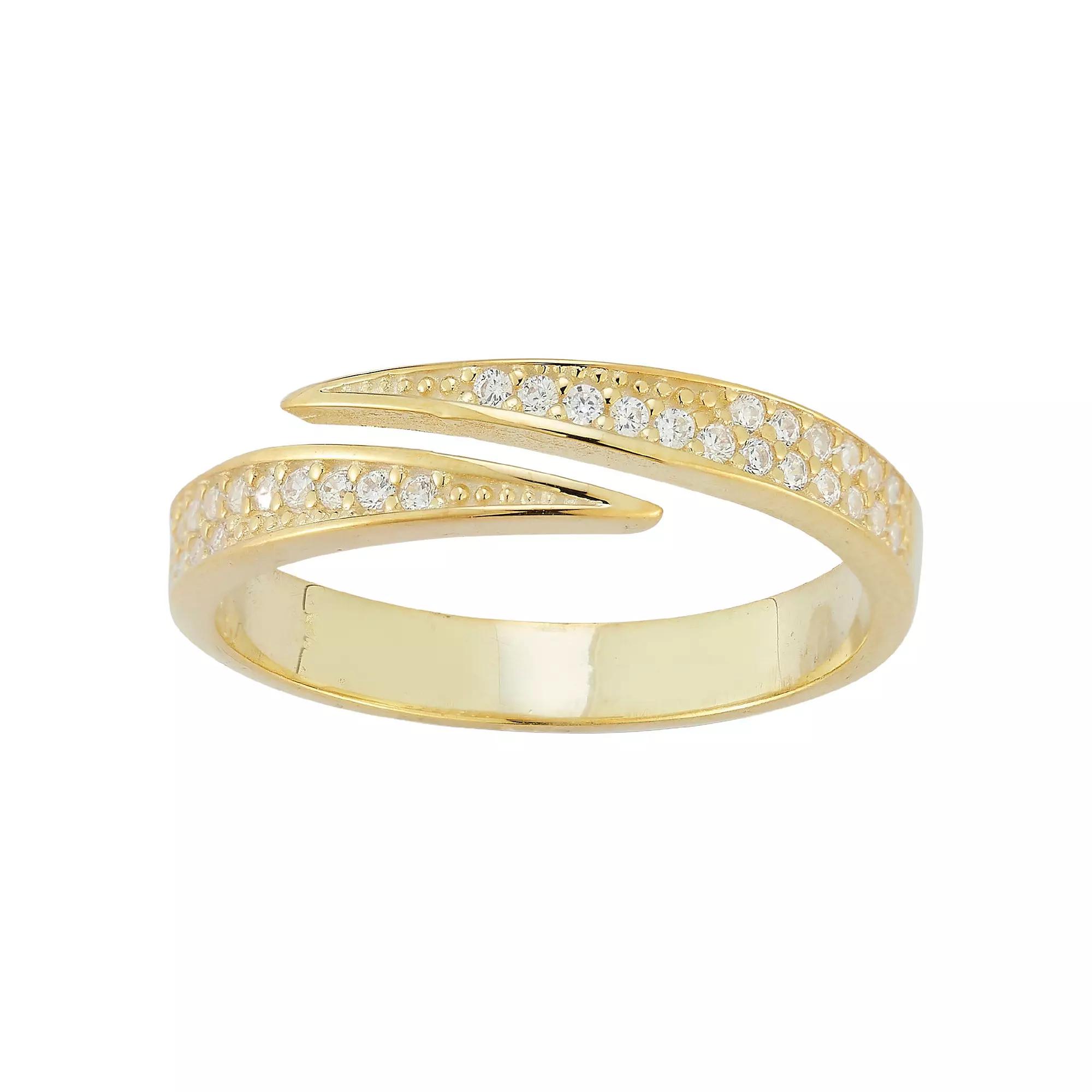 Sunkissed Sterling Cubic Zirconia Heart Signet Ring, Women's,  Product Image