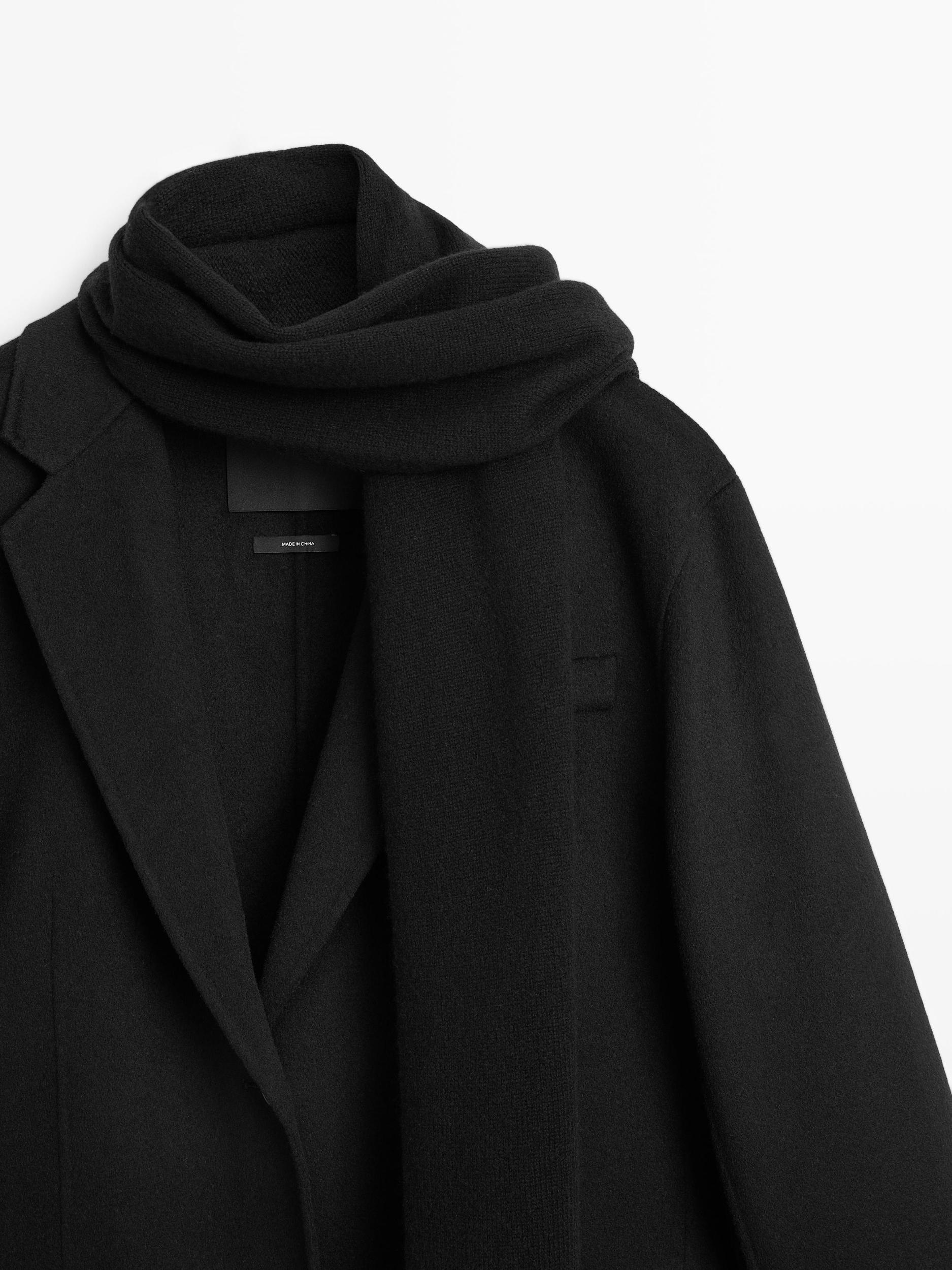 Wool blend blazer with scarf Product Image