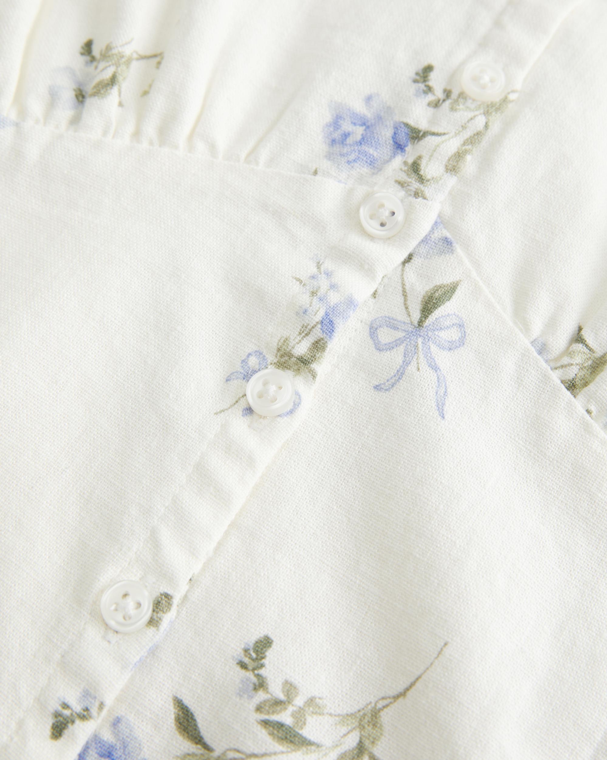 Linen Blend Button-Through Top Product Image