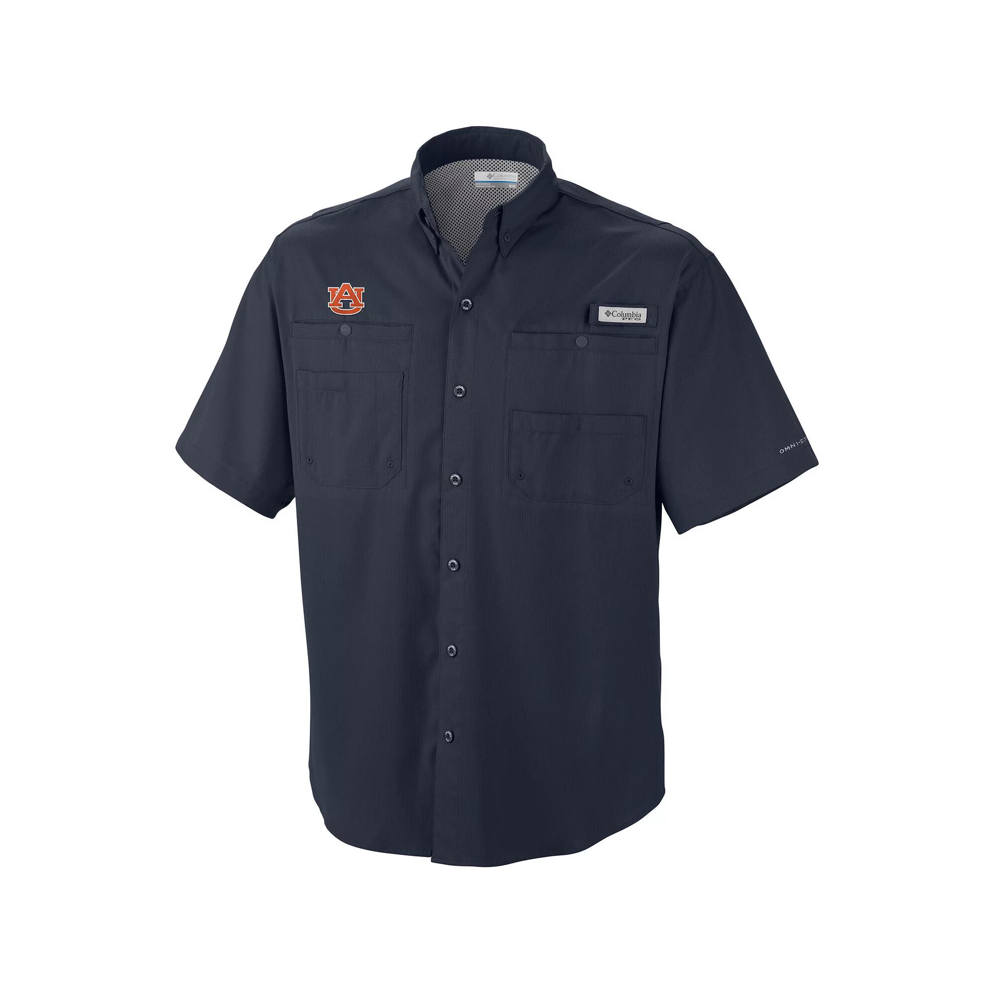 Men's Columbia Navy Auburn Tigers Big & Tall Collegiate Tamiami Button-Down Shirt,  Product Image