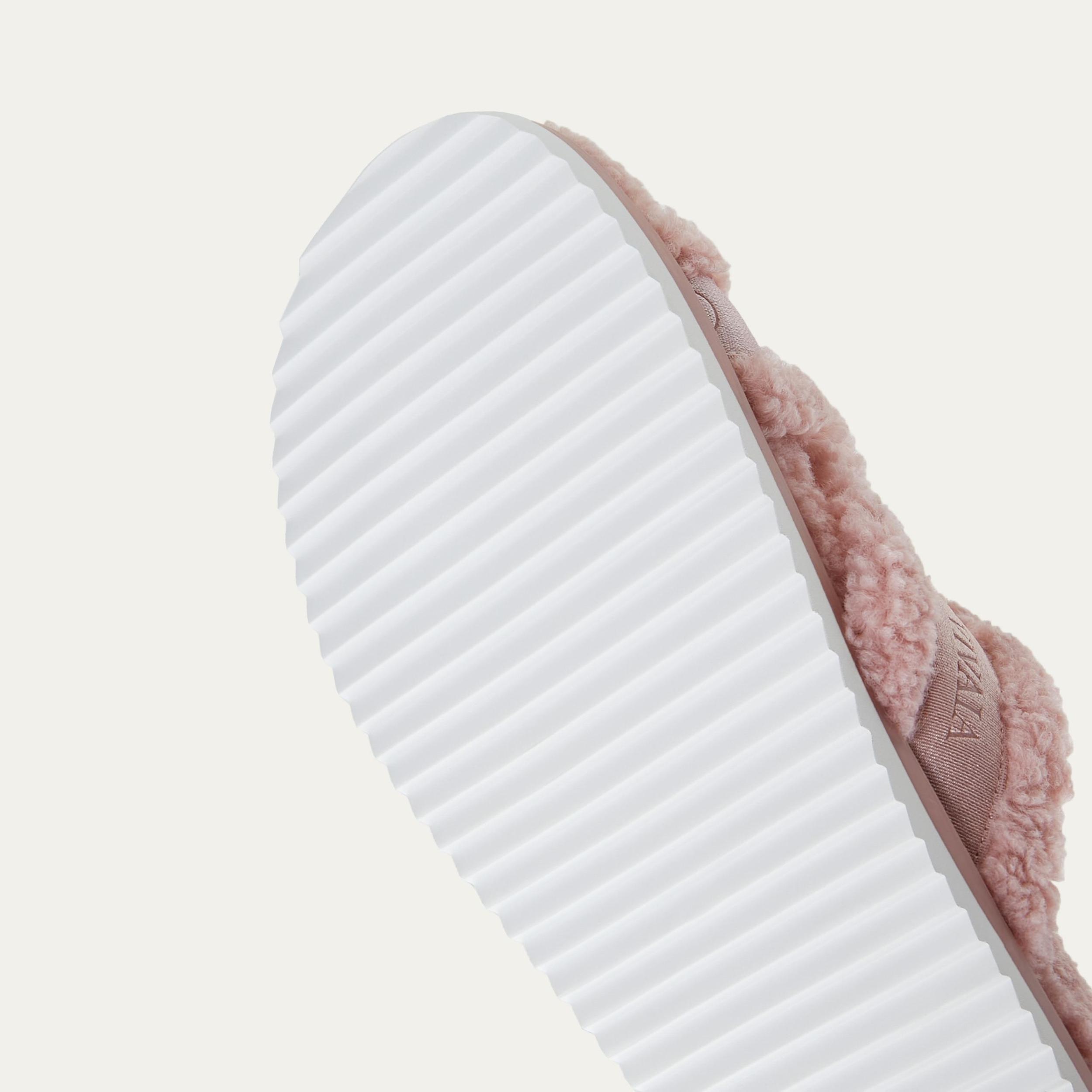 Furry Criss-Cross Strap Slippers (Hannah) Product Image