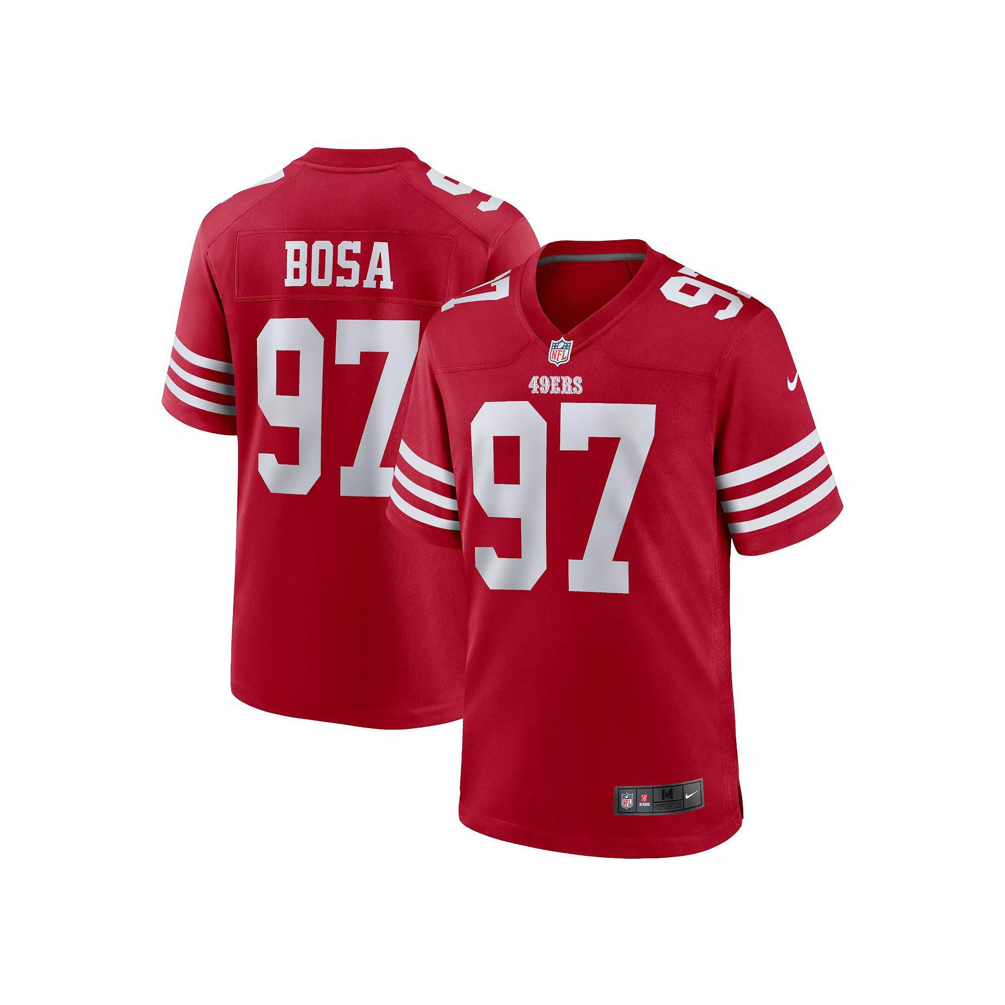 Men's Nike Nick Bosa Scarlet San Francisco 49ers Player Game Jersey, Size: Medium, Red Product Image
