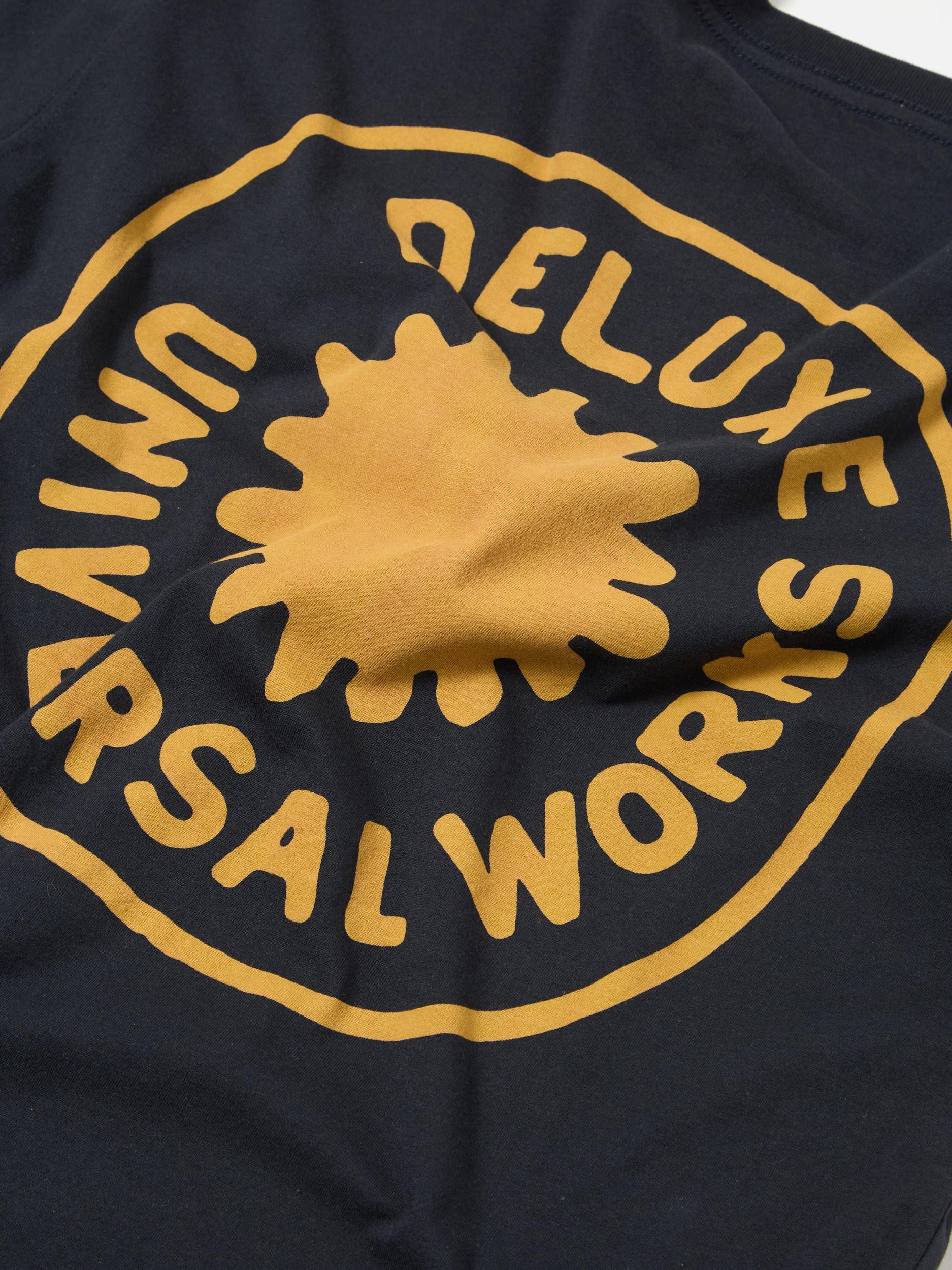 Navy Single Jersey Deluxe Print Pocket Tee Product Image