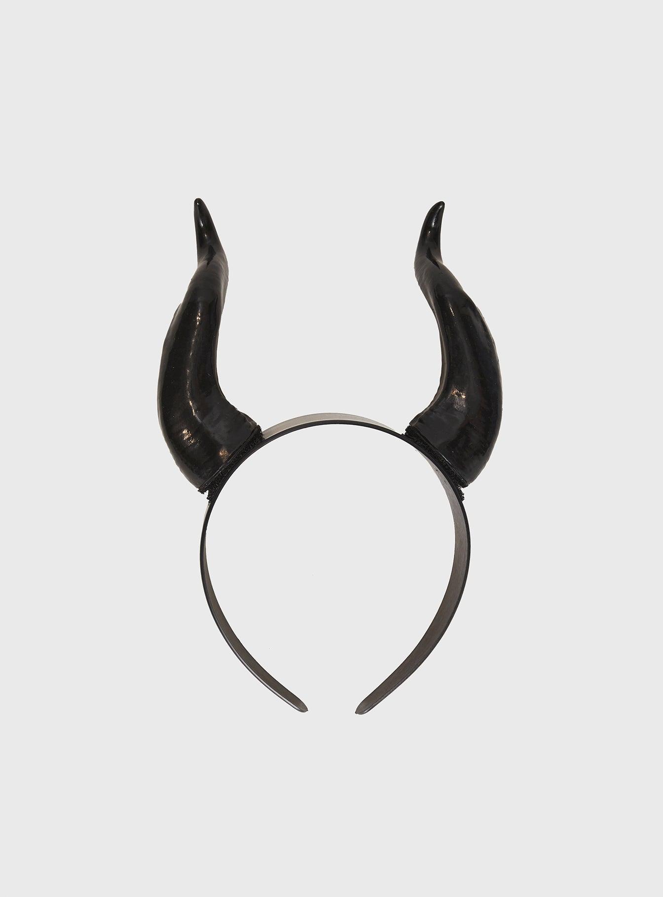 Hot Stuff Devil Horn Headband Black Product Image