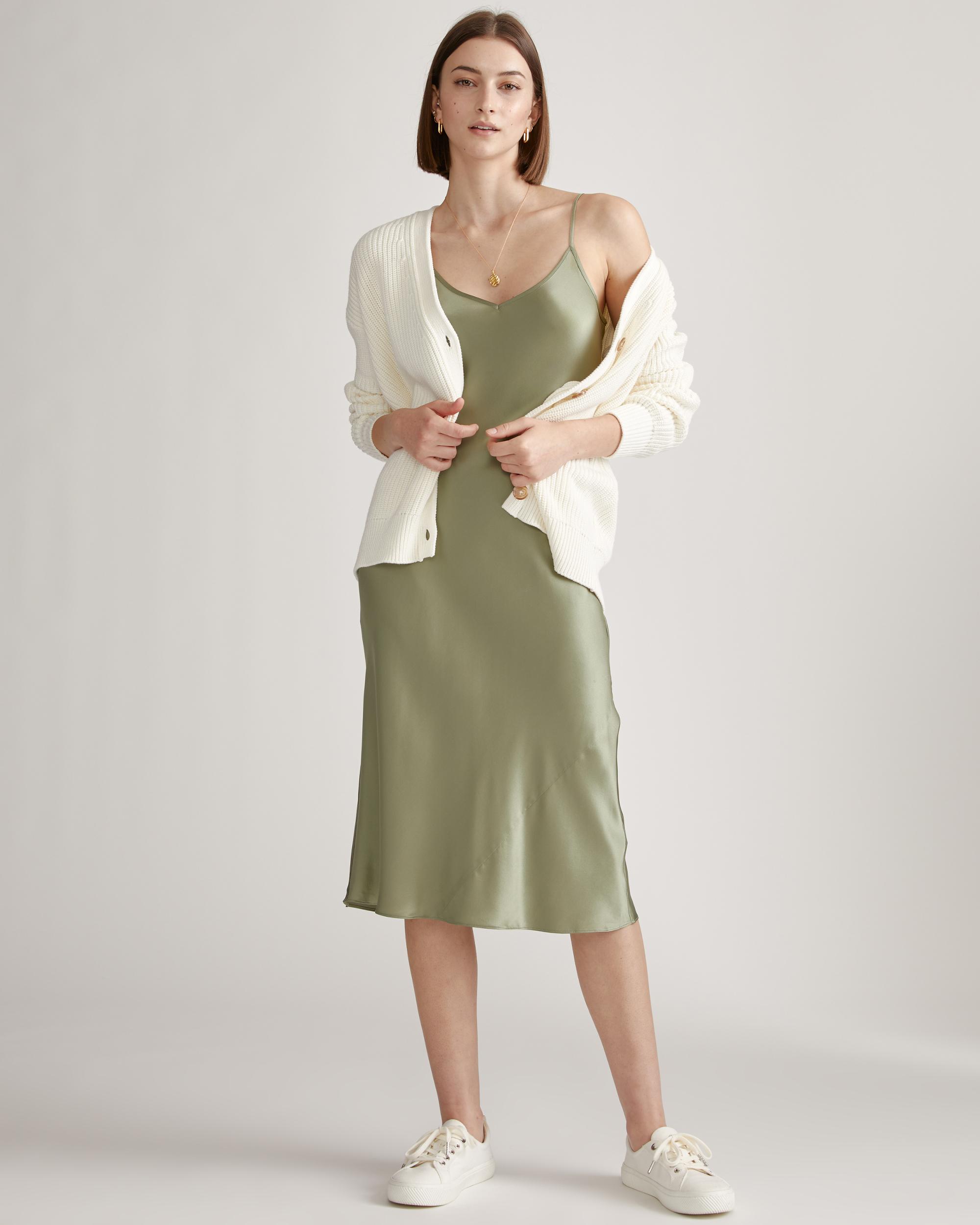 Quince | Women's Slip Dress Size XS, Silk Product Image