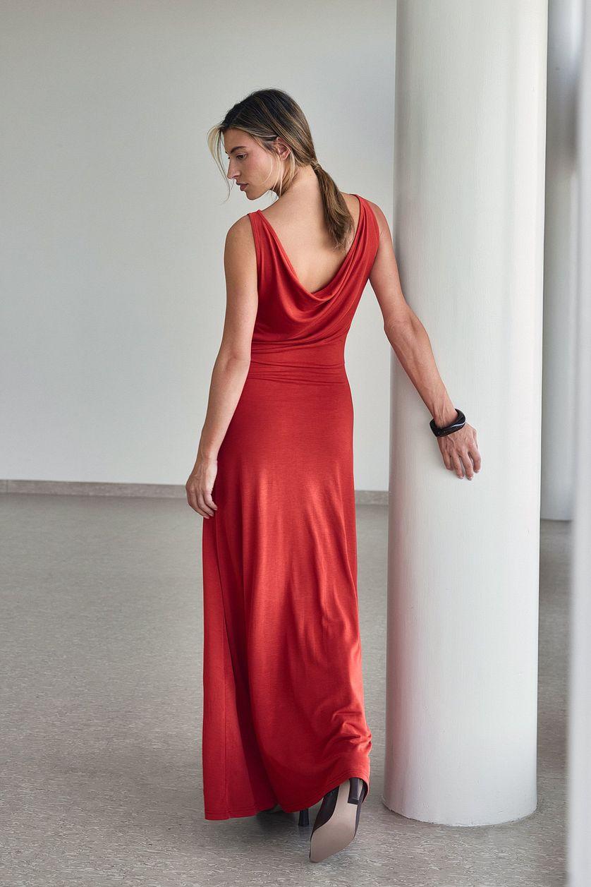 Deep Back Modal Dress Product Image