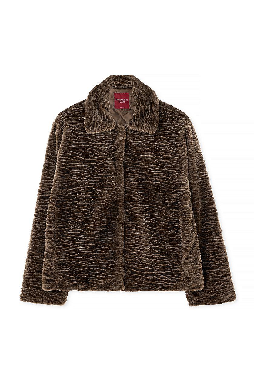 Faux Fur Short Jacket Product Image