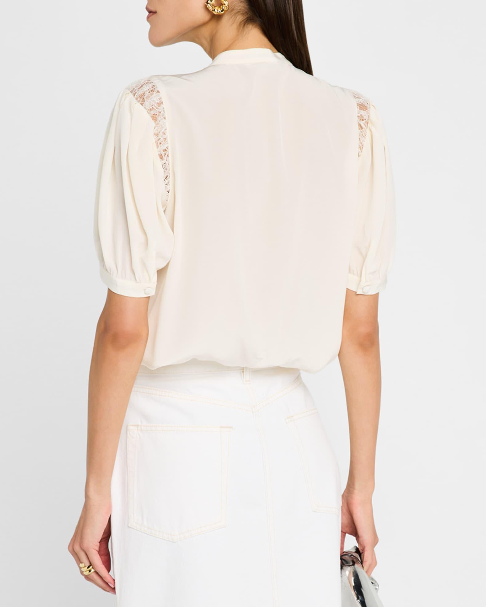 Lace Shoulder Blouse  Product Image