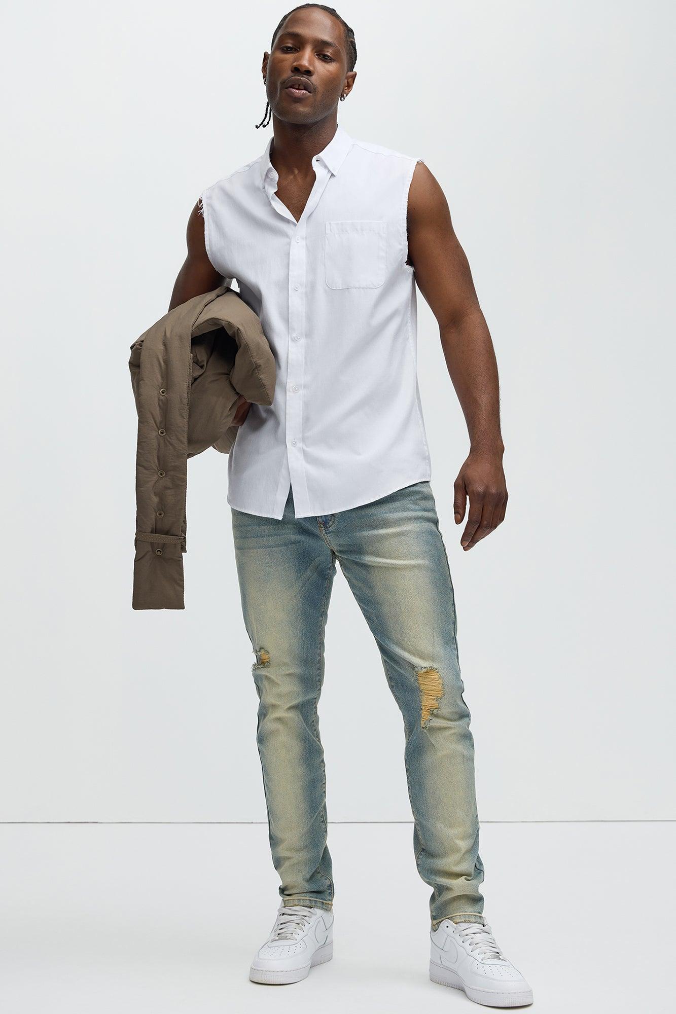 Take No L's Skinny Jean - Vintage Blue Wash Product Image