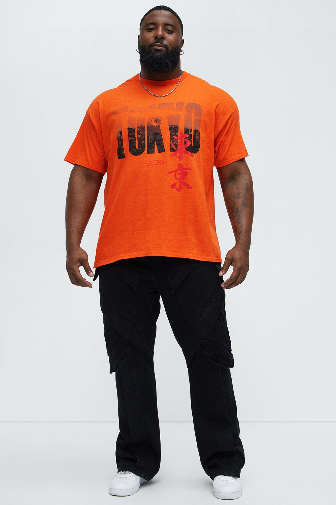Tokyo Crew Neck Short Sleeve T shirt - Orange Product Image